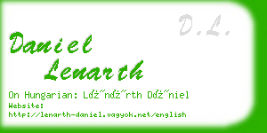daniel lenarth business card